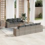 8-piece garden sofa set and gray synthetic rattan cushions by , Garden sets - Ref: Foro24-3225353, Price: 565,64 €, Discount: %