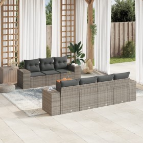 8-piece garden sofa set and gray synthetic rattan cushions by , Garden sets - Ref: Foro24-3225353, Price: 572,51 €, Discount: %