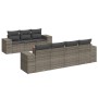 Set de sofás de jardín 8 pzas y cojines ratán sintético gris de , Conjuntos de jardín - Ref: Foro24-3225353, Precio: 565,64 €...