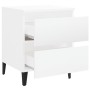 Bedside tables 2 units, white glossy plywood, 40x35x50 cm by vidaXL, Nightstands - Ref: Foro24-805882, Price: 75,73 €, Discou...