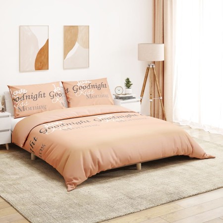 Pink cotton duvet cover set 260x240 cm by , Duvet covers - Ref: Foro24-136513, Price: 30,06 €, Discount: %