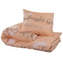 Pink cotton duvet cover set 260x240 cm by , Duvet covers - Ref: Foro24-136513, Price: 30,06 €, Discount: %