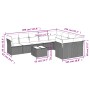 Gartensofa-Set 10-teilig mit schwarzen synthetischen Rattankissen von , Gartensets - Ref: Foro24-3218175, Preis: 593,75 €, Ra...