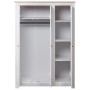 3-türiger Kleiderschrank aus Kiefernholz Panama Range weiß 118x50x171,5 cm von vidaXL, Kleiderschränke - Ref: Foro24-282663, ...