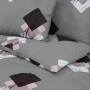 Gray cotton duvet cover set 260x240 cm by , Duvet covers - Ref: Foro24-136468, Price: 29,99 €, Discount: %