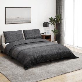 Dark gray cotton duvet cover set 140x200 cm by , Duvet covers - Ref: Foro24-136480, Price: 21,99 €, Discount: %