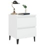 Bedside tables 2 units, white glossy plywood, 40x35x50 cm by vidaXL, Nightstands - Ref: Foro24-805882, Price: 75,73 €, Discou...