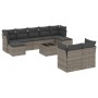 Set de sofás de jardín 10 pzas con cojines ratán sintético gris de , Conjuntos de jardín - Ref: Foro24-3218320, Precio: 628,8...