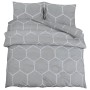 Gray cotton duvet cover set 135x200 cm by , Duvet covers - Ref: Foro24-136454, Price: 21,79 €, Discount: %