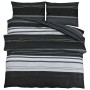 Schwarz-weißes Bettbezug-Set aus Baumwolle, 240 x 220 cm von , Bettbezüge - Ref: Foro24-136494, Preis: 27,73 €, Rabatt: %