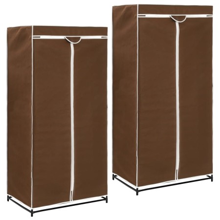 Kleiderschränke 2 Einheiten braun 75x50x160 cm von vidaXL, Kleiderschränke - Ref: Foro24-282442, Preis: 46,90 €, Rabatt: %