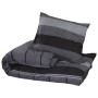 Dark gray cotton duvet cover set 140x200 cm by , Duvet covers - Ref: Foro24-136428, Price: 21,63 €, Discount: %