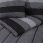 Dark gray cotton duvet cover set 140x200 cm by , Duvet covers - Ref: Foro24-136428, Price: 21,63 €, Discount: %