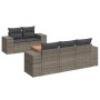 6-teiliges Gartenmöbel-Set und graue synthetische Rattankissen von , Gartensets - Ref: Foro24-3225332, Preis: 470,99 €, Rabat...