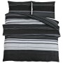 Black and white cotton duvet cover set 200x200 cm by , Duvet covers - Ref: Foro24-136496, Price: 27,41 €, Discount: %