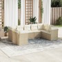 9-piece garden sofa set with beige synthetic rattan cushions by , Garden sets - Ref: Foro24-3218128, Price: 687,69 €, Discoun...