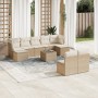 Garden sofa set with beige cushions 10 pieces synthetic rattan by , Garden sets - Ref: Foro24-3218278, Price: 682,88 €, Disco...