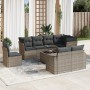 9-piece garden furniture set and gray synthetic rattan cushions by , Garden sets - Ref: Foro24-3219240, Price: 653,71 €, Disc...