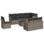 Set de muebles de jardín 9 pzas y cojines ratán sintético gris de , Conjuntos de jardín - Ref: Foro24-3219240, Precio: 653,71...