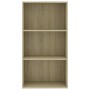 3-tier oak plywood shelf 60x30x114cm by , Bookcases and shelves - Ref: Foro24-800975, Price: 77,99 €, Discount: %