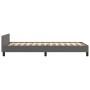 Bed frame with headboard gray synthetic leather 100x200 cm by , Beds and slatted bases - Ref: Foro24-3125498, Price: 157,01 €...