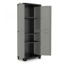 Keter Storage Cabinet with Planet gray and black shelves by , Lockers and storage cabinets - Ref: Foro24-445034, Price: 123,3...