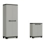 Keter Storage Cabinet with Planet gray and black shelves by , Lockers and storage cabinets - Ref: Foro24-445034, Price: 123,3...