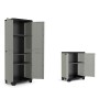 Keter Storage Cabinet with Planet gray and black shelves by , Lockers and storage cabinets - Ref: Foro24-445034, Price: 123,3...