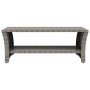 Mesa de centro ratán sintético gris 100x50x40 cm de , Mesas de centro - Ref: Foro24-319391, Precio: 101,35 €, Descuento: %