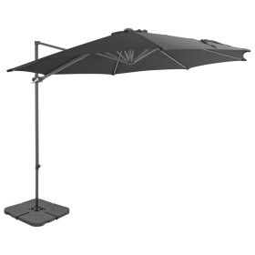 Garden umbrella with anthracite gray portable base by vidaXL, Umbrellas - Ref: Foro24-276341, Price: 293,99 €, Discount: %