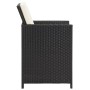 Garden chairs with cushions, 4 units, black synthetic rattan by , Garden chairs - Ref: Foro24-316802, Price: 166,99 €, Discou...