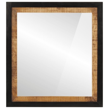 Solid mango wood and glass bathroom mirror 55x1x60 cm by , Bathroom furniture - Ref: Foro24-358575, Price: 51,99 €, Discount: %