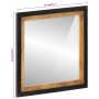 Solid mango wood and glass bathroom mirror 55x1x60 cm by , Bathroom furniture - Ref: Foro24-358575, Price: 51,99 €, Discount: %