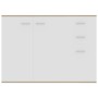 Sonoma oak white plywood sideboard 105x30x75 cm by , Sideboards - Ref: Foro24-800698, Price: 145,73 €, Discount: %