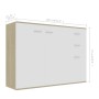 Sonoma oak white plywood sideboard 105x30x75 cm by , Sideboards - Ref: Foro24-800698, Price: 145,73 €, Discount: %