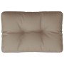 Taupe gray fabric pallet sofa cushion 50x40x12 cm by , Cushions for chairs and sofas - Ref: Foro24-314431, Price: 16,81 €, Di...