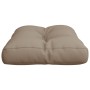 Taupe gray fabric pallet sofa cushion 50x40x12 cm by , Cushions for chairs and sofas - Ref: Foro24-314431, Price: 16,81 €, Di...