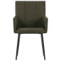 Dining chairs with armrests 2 units brown fabric by vidaXL, dining chairs - Ref: Foro24-281843, Price: 154,15 €, Discount: %