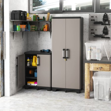 Keter Storage Cabinet with Pro Shelves Black and Gray by , Lockers and storage cabinets - Ref: Foro24-445037, Price: 141,33 €...