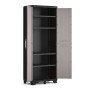 Keter Storage Cabinet with Pro Shelves Black and Gray by , Lockers and storage cabinets - Ref: Foro24-445037, Price: 141,33 €...