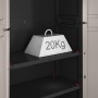 Keter Storage Cabinet with Pro Shelves Black and Gray by , Lockers and storage cabinets - Ref: Foro24-445037, Price: 141,33 €...