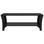 Mesa de centro negra 100x50x40 cm ratán sintético de , Mesas de centro - Ref: Foro24-319390, Precio: 97,78 €, Descuento: %