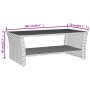 Schwarzer Couchtisch 100x50x40 cm aus synthetischem Rattan von , Couchtisch - Ref: Foro24-319390, Preis: 97,78 €, Rabatt: %