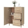 Sideboard aus Sonoma-Eichenholzwerkstoff, 69,5 x 34 x 90 cm von , Sideboards - Ref: Foro24-812171, Preis: 97,21 €, Rabatt: %