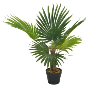 Planta artificial palmera con macetero 70 cm verde de vidaXL, Flora artificial - Ref: Foro24-280192, Precio: 41,71 €, Descuen...