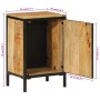 Badezimmerschrank aus massivem Mangoholz und Eisen, 40 x 30 x 60 cm von , Badezimmermöbel - Ref: Foro24-358574, Preis: 95,29 ...