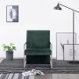 Dark green velvet armchair with chrome legs by , Armchairs - Ref: Foro24-282358, Price: 114,19 €, Discount: %