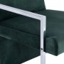 Dark green velvet armchair with chrome legs by , Armchairs - Ref: Foro24-282358, Price: 114,19 €, Discount: %