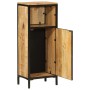 Solid mango wood and iron bathroom furniture 40x27x90 cm by , Bathroom furniture - Ref: Foro24-358571, Price: 134,39 €, Disco...