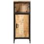 Solid mango wood and iron bathroom furniture 40x27x90 cm by , Bathroom furniture - Ref: Foro24-358571, Price: 134,39 €, Disco...